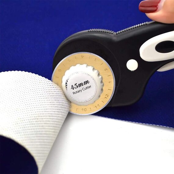 Headley Tools Rollschneider Ersatzklingen 45mm (15 Stück-Titan Farbe) passen auf alle 45mm Rotary Cutter