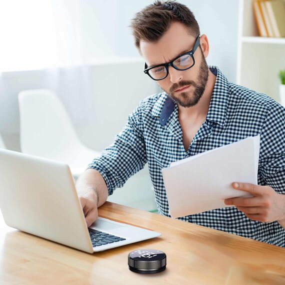 BlueSnail Küche Timer mit LED Digital Display Smart Efficana für Home Classroom Gym Büro, Lautstärke und Helligkeit einstellbare Produktivität Timer (Guncolor)