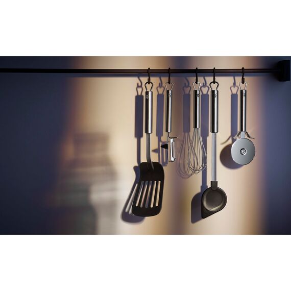 WMF Profi Plus Kochlöffel 32 cm, Cromargan Edelstahl teilmattiert, Silikon spülmaschinengeeignet, hitzebeständig bis 200°C