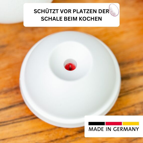 Westmark Eierteiler „Traditionell“ und Eierpiekser – Klassischer Eierteiler für müheloses Schneiden, Eierpiekser mit Sicherheitsverriegelung – Schnelles Zubereiten und sauberes Schneiden – Silber