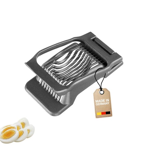 Westmark Eierteiler Duplex "Special Dark Edition", einzeln gespannte Edelstahl-Schneiddrähte, hochwertige Spezialbeschichtung, Aluminium, Anthrazit, 1020226Z