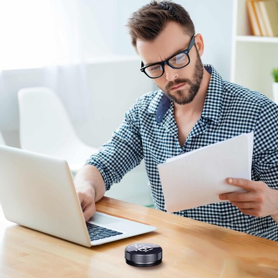 BlueSnail Küche Timer mit LED Digital Display Smart Efficana für Home Classroom Gym Büro, Lautstärke und Helligkeit einstellbare Produktivität Timer