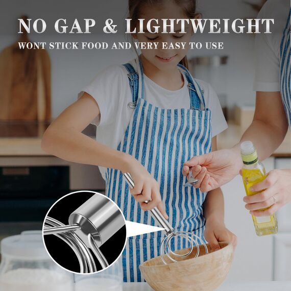 TEEVEA Dänischer Teigbesen – Brotbesen mit Edelstahl-Teighaken – traditioneller niederländischer Schneebesen – Teigmixer & Brotbackwerkzeuge & Sauerteigbrot Backzubehör