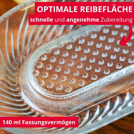 Westmark Apfelreibe, Fassungsvermögen: 140 ml, Glas, Transparent, 115222E1