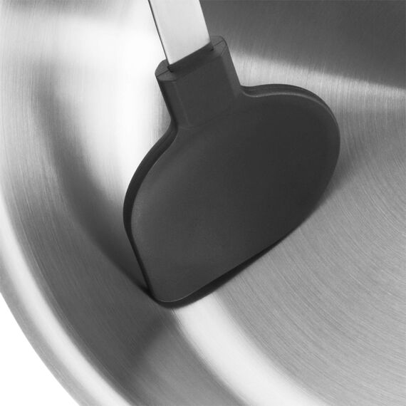 WMF Profi Plus Kochlöffel 32 cm, Cromargan Edelstahl teilmattiert, Silikon spülmaschinengeeignet, hitzebeständig bis 200°C