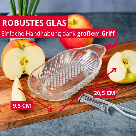 Westmark Apfelreibe, Fassungsvermögen: 140 ml, Glas, Transparent, 115222E1