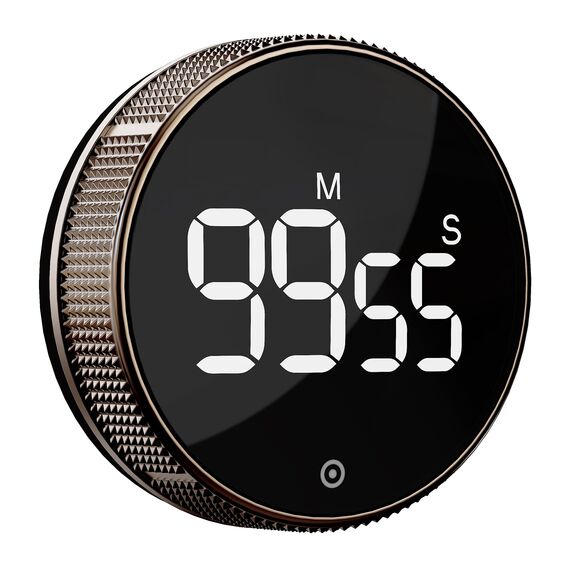 BlueSnail Küche Timer mit LED Digital Display Smart Efficana für Home Classroom Gym Büro, Lautstärke und Helligkeit einstellbare Produktivität Timer (Guncolor)