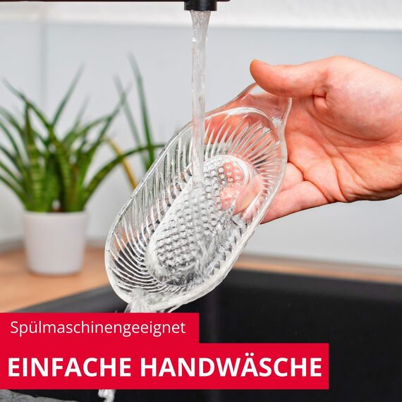 Westmark Apfelreibe und Sparschäler, 2-tlg. Set, Glas/Rostfreier Edelstahl/Stahl, Steel, Transparent/Silber, 115222E6