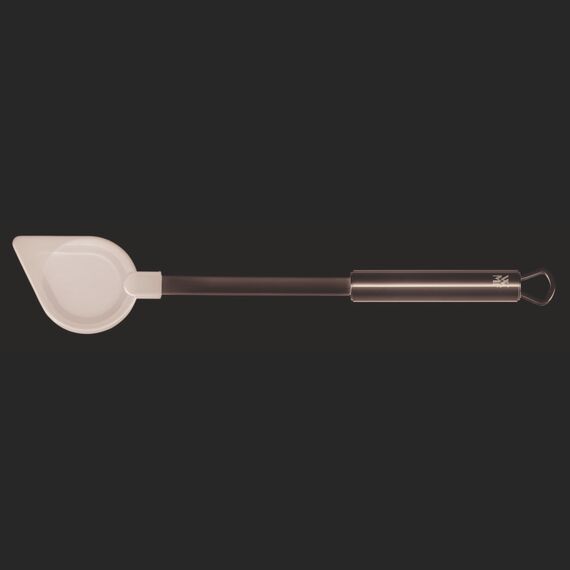 WMF Profi Plus Kochlöffel 32 cm, Cromargan Edelstahl teilmattiert, Silikon spülmaschinengeeignet, hitzebeständig bis 200°C