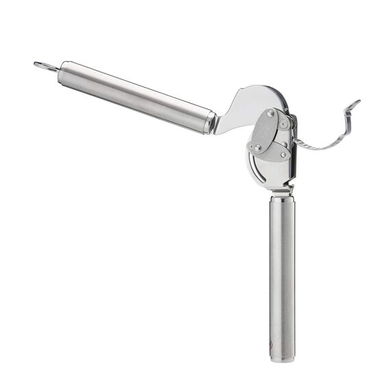 RÖSLE Knoblauchpresse mit Abstreifer, Presse in Profi-Qualität für Ingwer und Knoblauch, mit klappbarem Sieb, Edelstahl 18/10, spülmaschinengeeignet