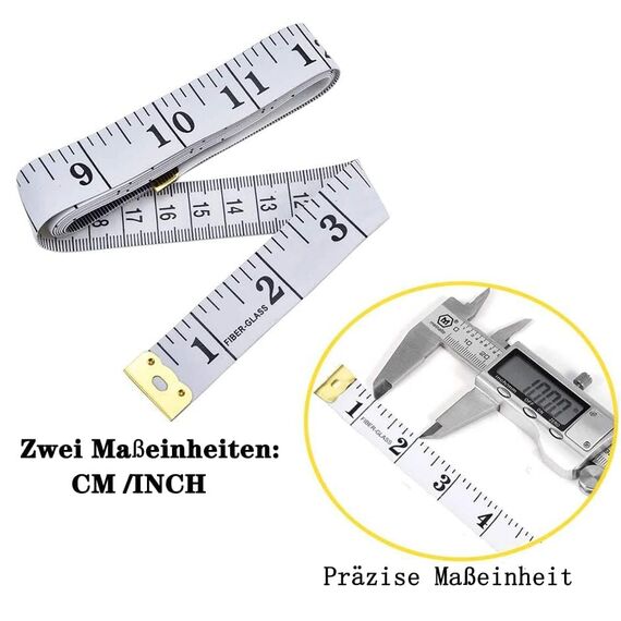 6 Bände Maßband Körpe 200cm/79 Zoll, Schneidermaßband Doppelseitige Measuring Tape Flexible Bandmaß Massband Schneider Mit Knopf Umfangmaßband Für Haushalte Handwerker Schneider