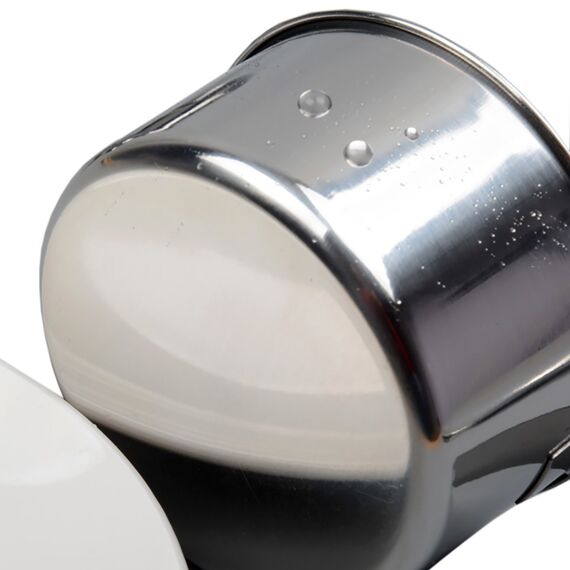 Yizish Edelstahl Messbecher und Löffel mit Messlineal, Scoop mit Clip, Küchenumrechnungstabelle 12er Set für Trockene und Flüssige Zutaten