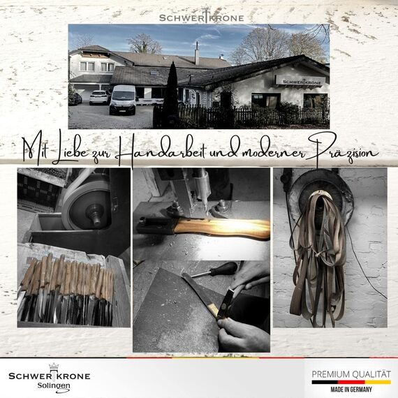 Schwertkrone® Schälmesser 2er Set [MADE IN SOLINGEN - GERMANY] - Gemüsemesser Obstmesser - Küchenmesser klein scharf - Schneidemesser Kartoffelschälmesser - Allzweckmesser (2x schwarz - 6cm Klinge)