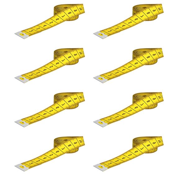 8 Bände Maßband Körpe 200cm/79 Zoll, Schneidermaßband Doppelseitige Measuring Tape Flexible Bandmaß Massband Schneider Mit Knopf Umfangmaßband Für Haushalte Handwerker Schneider