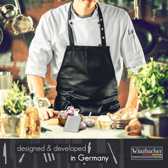 Winzbacher - DAS ORIGINAL - Edelstahl Ingwerreibe | ideal für Ingwer, Kurkuma und Knoblauch | Spülmaschinenfest | Optimal für die Zubereitung von Ingwertee