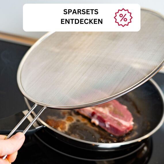 Westmark Spritzschutz, Durchmesser: 30 cm, Rostfreier Edelstahl, Picante, Silber, 12182270