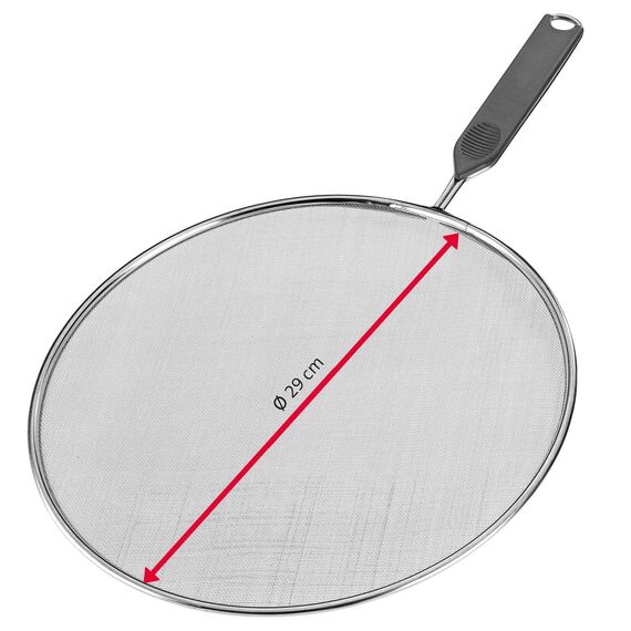 Westmark Spritzschutz, Durchmesser: 29 cm, Rostfreier Edelstahl, Kunststoff, Traditionell, Silber, 12862270