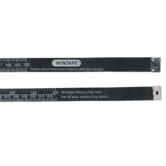 WINTAPE Schneidermaßband/Maßband Körper/Masband körpermaße/Körpermaßband, 150cm Maßband (Schwarz)