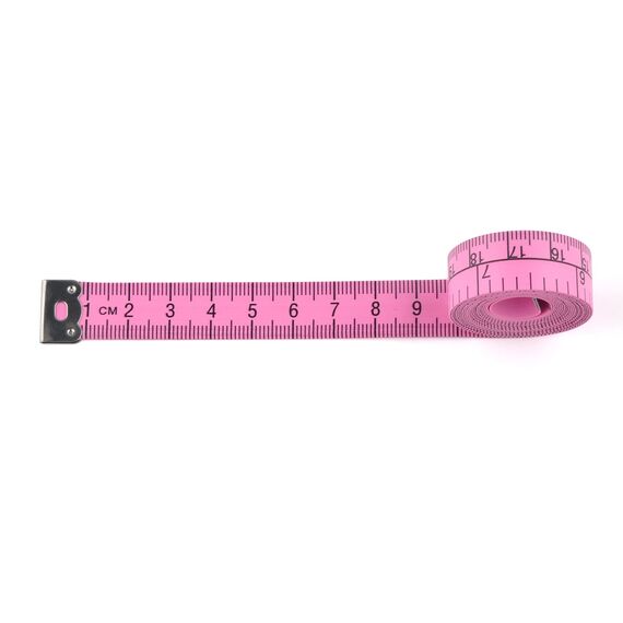 WINTAPE Schneidermaßband/Maßband Körper/Masband körpermaße/Körpermaßband, 150cm Maßband (Rosa)