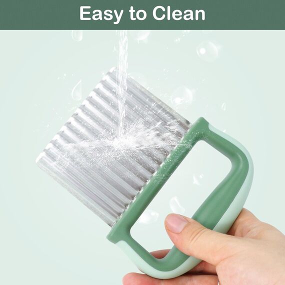 Redamancy Wellenschneider, Pommes Wellenmesser, Wellenmesser mit Schutzhülle, Wellenmesser Rostfreier Stahl, Wellenschneider Aus Edelstahl für Pommes, Obst, Gemüse und Butter