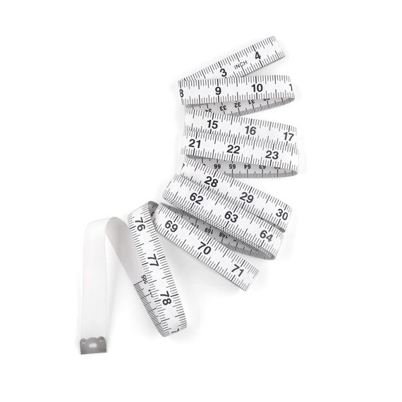 WINTAPE 205CM Maßband Weiß (205cm, Weiß)