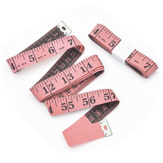 WINTAPE Schneidermaßband/Maßband Körper/Masband körpermaße/Körpermaßband, 150cm Maßband(Rosa)