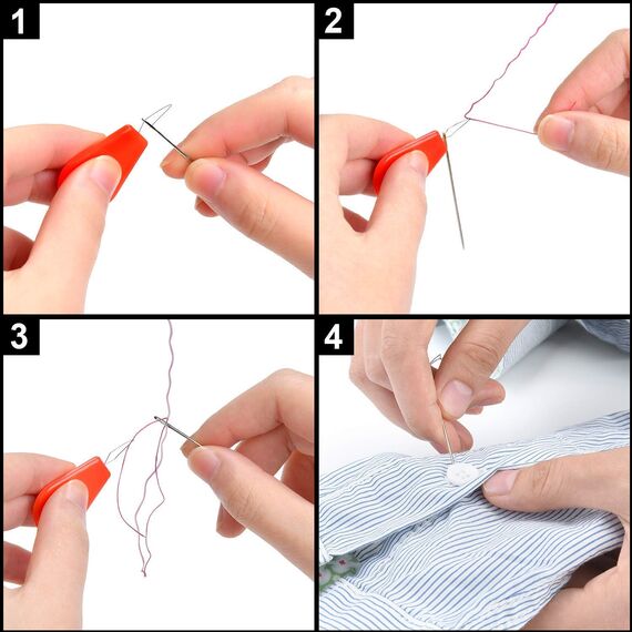 RFWIN Nähset 126 er, Tragbar Reise Nähset für Erwachsene, Fachmann Nähzubehör Inklusive Nadel, Faden, Aufreißer, Tasten, Fingerhut für Heimwerker Notfall Anfänger