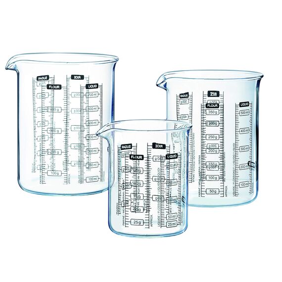 Pyrex 505040 Kitchen Lab Messbecher, 0,5 L