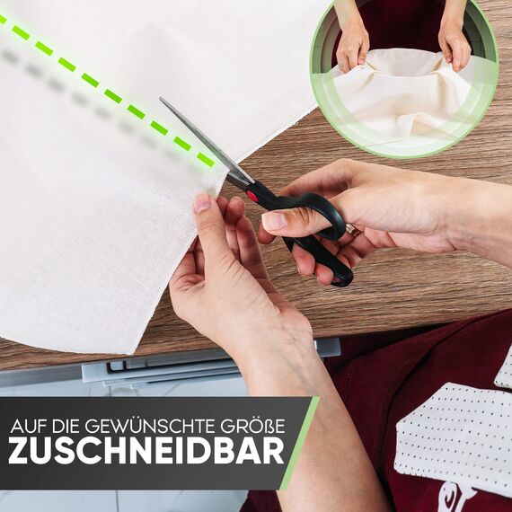 Loco Bird Passiertuch 50x50cm - 4 Stück 100% Baumwolltuch - ungebleichtes Käsetuch, Feines Mulltuch und Mulltücher Dichtegrad 100, Waschbares Leinentuch, Cheesecloth und Seihtuch mit vernähten Kanten