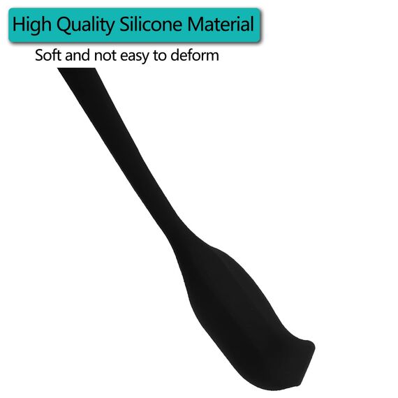 Silikon Löffel Spatel, Wok Spatel, Antihaft-Küchenutensilien mit Stahlkern zum Kochen, 1 Kleiner Silikon Spatel, 1 Große Spatel und 1 Löffel Spatel