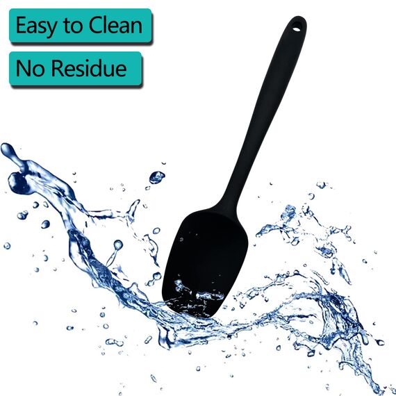 Silikon Löffel Spatel, Wok Spatel, Antihaft Küchenutensilien mit Stahlkern zum Kochen, ein kleiner Spatel und große Spatel