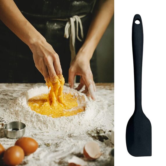 Silikon Spatel, Hitzebeständige Spatel zum Kochen, Antihaft Küchenutensilien mit Stahlkern, Eine Kleine Spatel und Eine Große