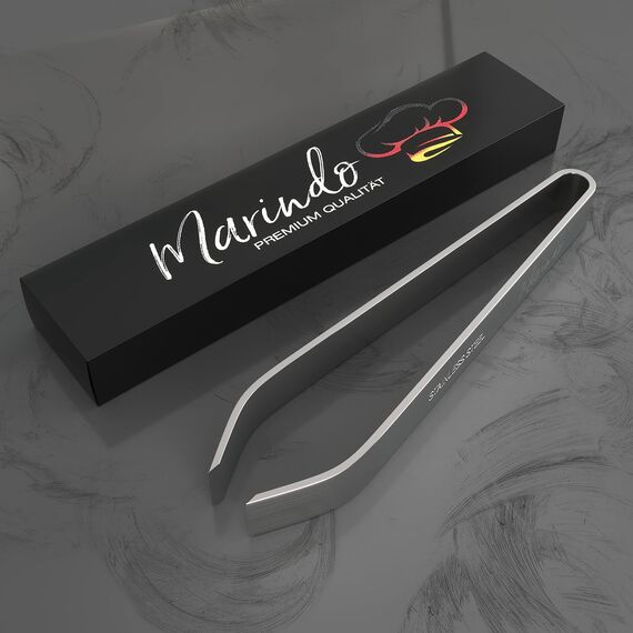 Marindo Profi Grätenzange (gerade 11cm) | Grätenzange für Fisch | Grätenpinzette | Fischgrätenzange | Fischgrätenpinzette | spülmaschinenfest | rostfreier Edelstahl