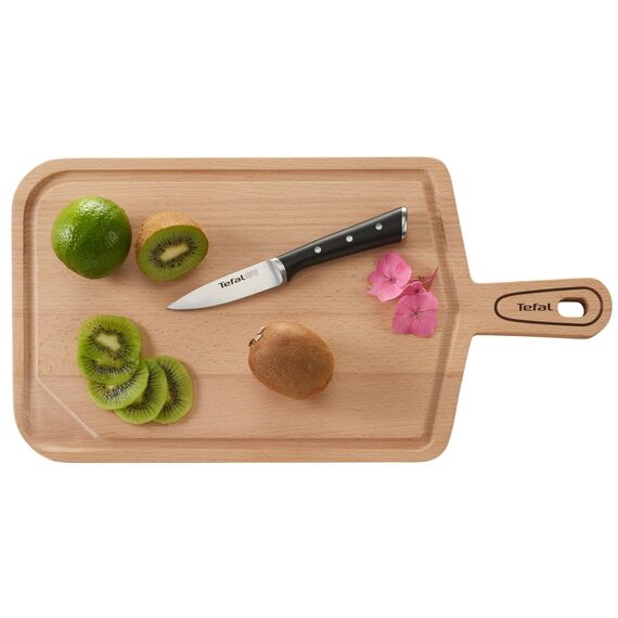 Tefal Ice Force Schälmesser, 9cm Klinge, Korrosionsschutz, Handschutz, Edelstahl/Schwarz, K23205