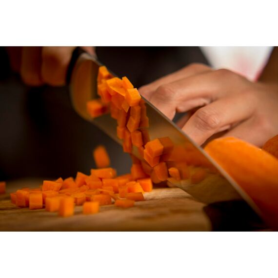 Tefal Ice Force K23207 Fleisch und Schinkenmesser | Handschutz | Edelstahl | Schwarz | 20cm