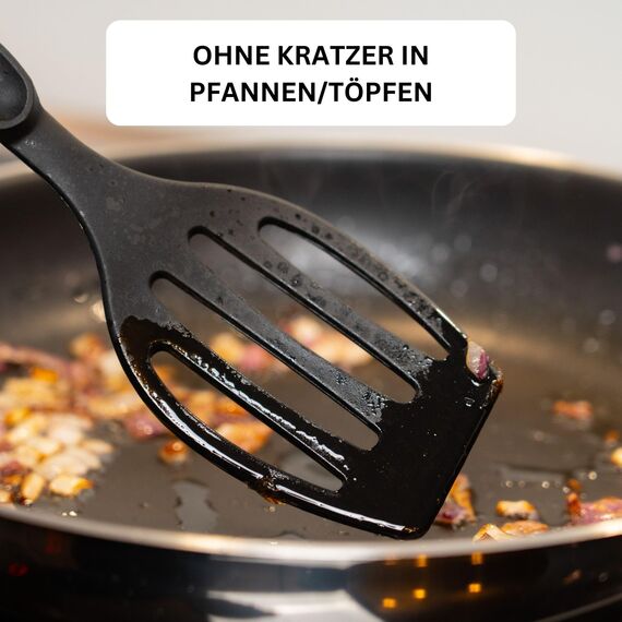 Westmark Pfannenwender, Länge: 28,3 cm, Kunststoff, Flonal, Schwarz, 20352270