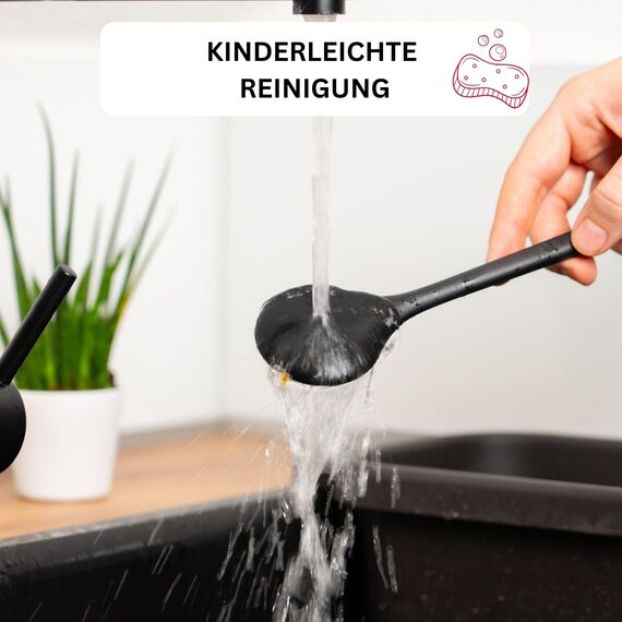 Westmark Pfannenwender, Länge: 28,3 cm, Kunststoff, Flonal, Schwarz, 20352270