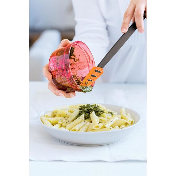 TUPPERWARE Griffbereit Top-Schaber schwarz-orange D167 Silikon TOP-Teigspachtel