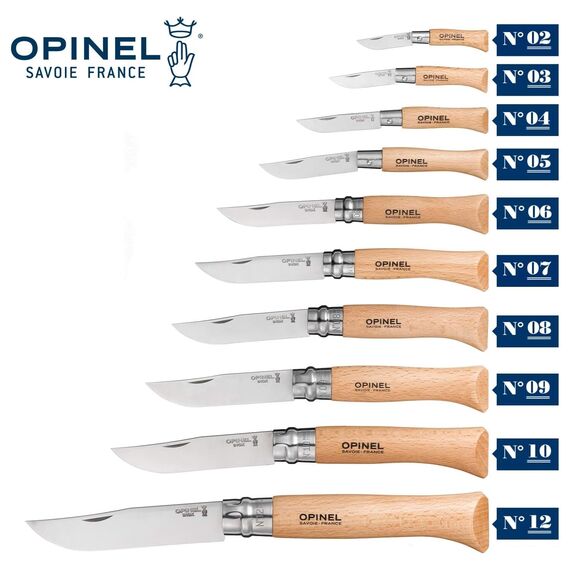Opinel 04428 VRI N8 ZB5197919 – Messer aus Edelstahl mit Blocker, 8.5 cm