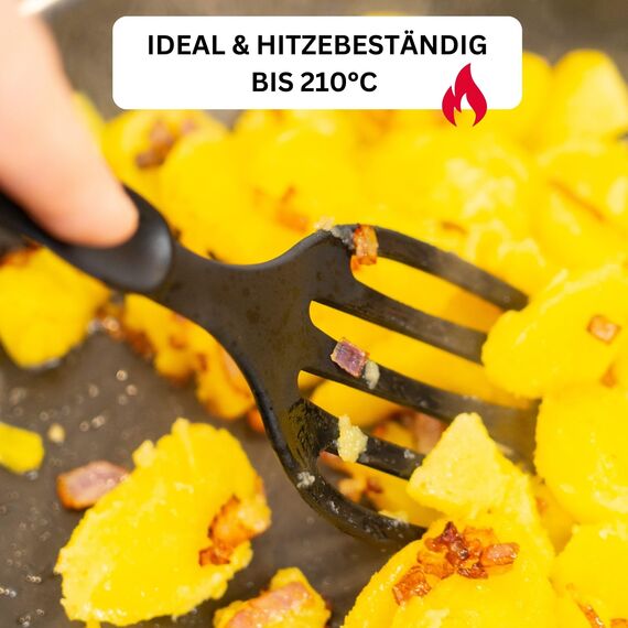 Westmark Pfannenwender, Länge: 28,3 cm, Kunststoff, Flonal, Schwarz, 20352270