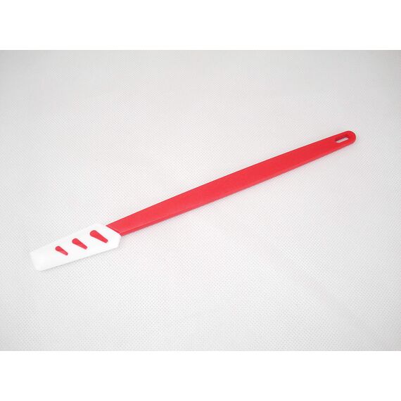 TUPPERWARE Griffbereit Kleiner Top-Schaber weiß-rot D78 Teigspachtel schmal 8272