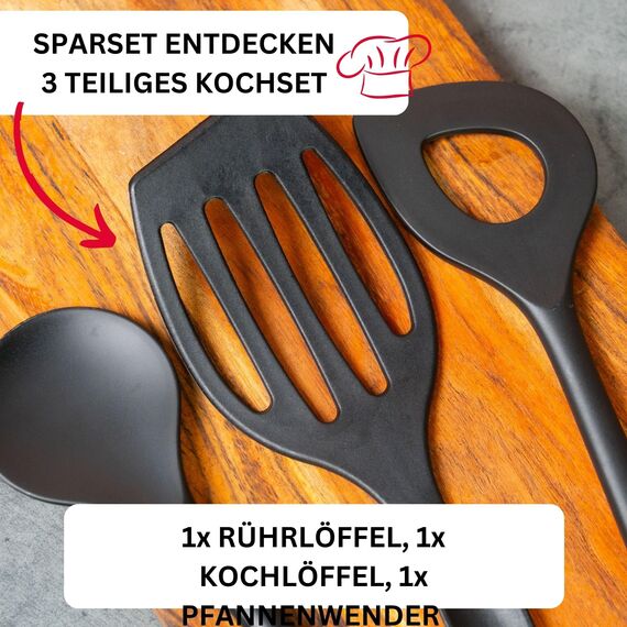 Westmark Pfannenwender, Länge: 28,3 cm, Kunststoff, Flonal, Schwarz, 20352270