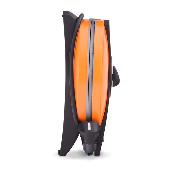 Cloer 1627-15 Waffeleisen für klassische Herzwaffeln, 930 W, Waffelgröße 15,5 cm, stufenlos wählbarer Bräunungsgrad, Orange