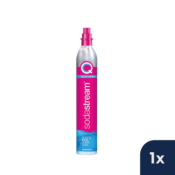 SodaStream Quick Connect Reservezylinder, Kohlensäure für bis zu 60L gesprudeltes Wasser