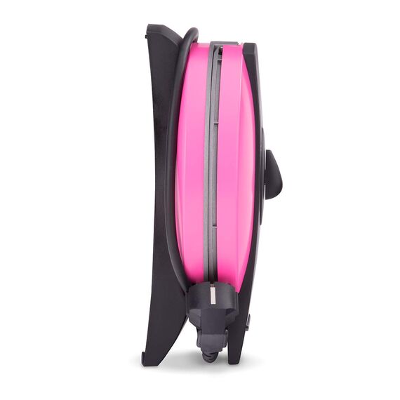 Cloer 1627-11 Waffeleisen für klassische Herzwaffeln, 930 W, Waffelgröße 15,5 cm, stufenlos wählbarer Bräunungsgrad, Pink