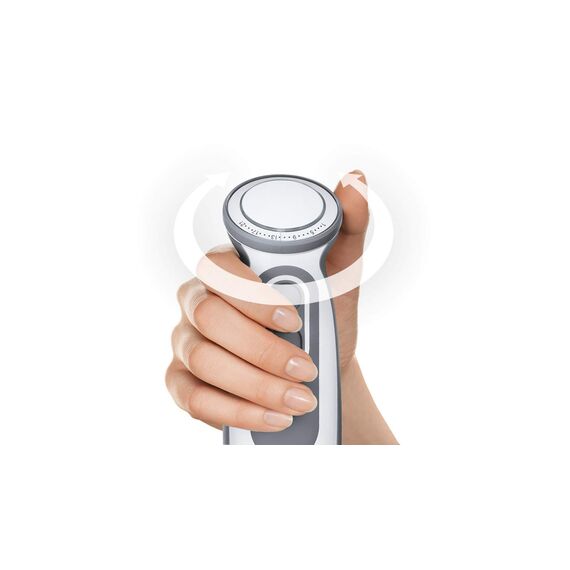 Braun Stabmixer MQ 5220WH Stabmixer – MultiQuick 5 Vario Pürierstab mit Edelstahl Mixfuß, 1000 Watt, inkl. 2-teiligem Zubehör-Set, weiß/grau