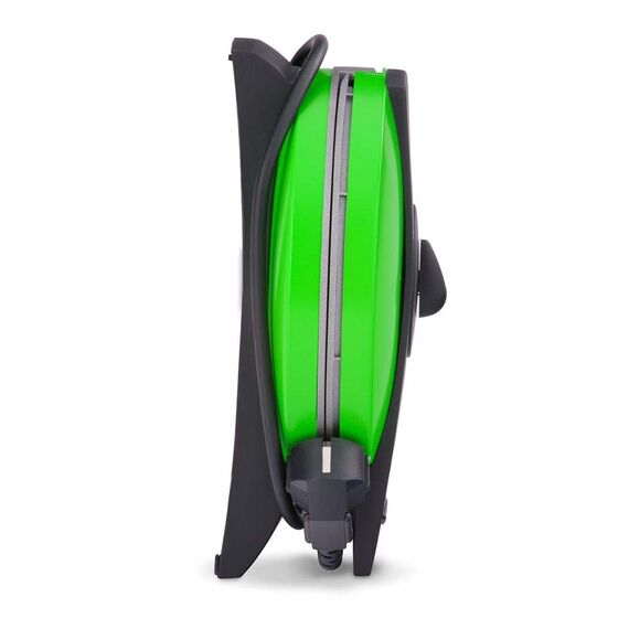 Cloer 1627-14 Waffeleisen für klassische Herzwaffeln, 930 W, Waffelgröße 15,5 cm, stufenlos wählbarer Bräunungsgrad, Grün