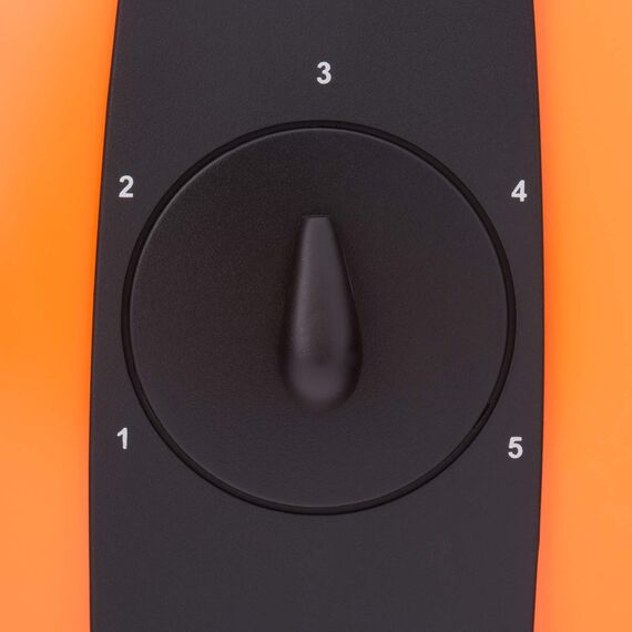 Cloer 1627-15 Waffeleisen für klassische Herzwaffeln, 930 W, Waffelgröße 15,5 cm, stufenlos wählbarer Bräunungsgrad, Orange