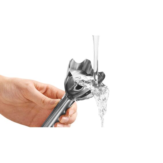 Braun Stabmixer MQ 5220WH Stabmixer – MultiQuick 5 Vario Pürierstab mit Edelstahl Mixfuß, 1000 Watt, inkl. 2-teiligem Zubehör-Set, weiß/grau