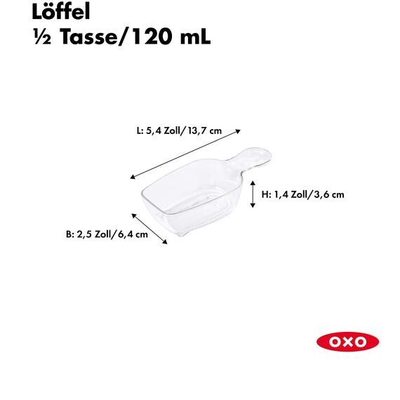 OXO Good Grips POP-Portionierlöffel – Messlöffel POP-Behälter à 2,1 l und mehr kompatibles Zubehörteil